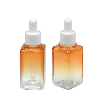 50ML Degrade PETG Kozmetik Şişe Kare 20/410 Uçucu Yağ Şişesi Ambalajı