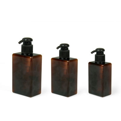 100ml 200ml 250ml Petg Krem Kavanoz 24/410 Kare Amber Şampuan Şişesi