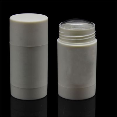 50ml PP Yuvarlak Deodorant Çubuk Şişe 43MM Büyük Hacimli Boş Kozmetik Kapları