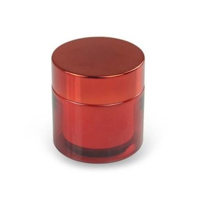 Lüks 50ml Kozmetik Çift Katmanlı PET Plastik Kavanozlar UV Kaplama PET Kozmetik Kapları