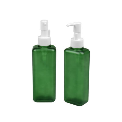 150ml 185ml PETG Kozmetik Şişe Kare Şekli Vücut Losyonu Pompa Şişesi 24/410