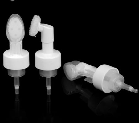 Fırça Yüz Temizleyici Fırça Pompası ile 43mm Köpük Şişe Fırçası Silikon Yüz Yıkama