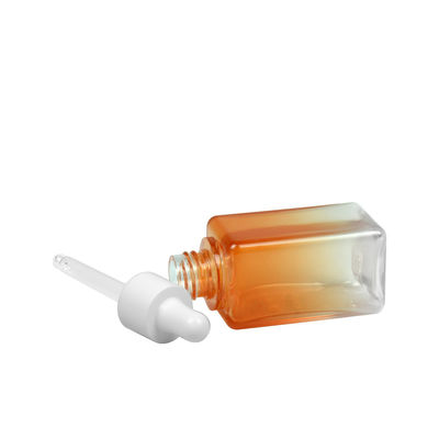 50ML Degrade PETG Kozmetik Şişe Kare 20/410 Uçucu Yağ Şişesi Ambalajı