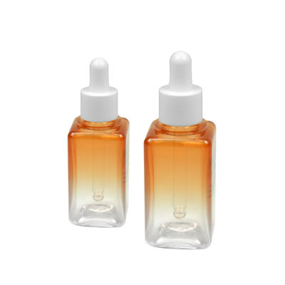 50ML Degrade PETG Kozmetik Şişe Kare 20/410 Uçucu Yağ Şişesi Ambalajı