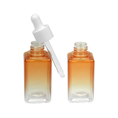 50ML Degrade PETG Kozmetik Şişe Kare 20/410 Uçucu Yağ Şişesi Ambalajı