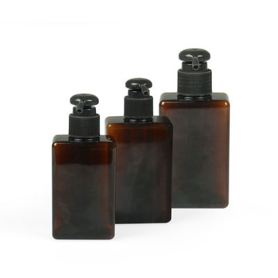 100ml 200ml 250ml Petg Krem Kavanoz 24/410 Kare Amber Şampuan Şişesi
