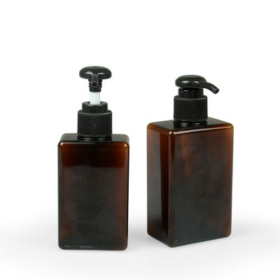 100ml 200ml 250ml Petg Krem Kavanoz 24/410 Kare Amber Şampuan Şişesi
