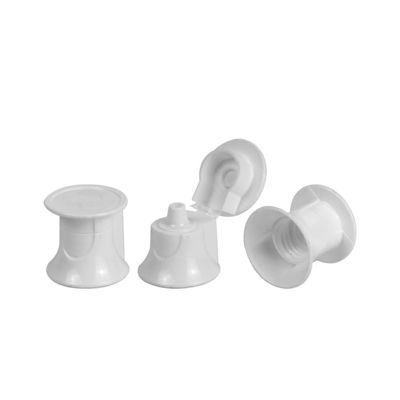 Kozmetik Plastik UV Kaplama Flip Top Cap 7.8mm Plastik Şişe Kapakları Ambalajı