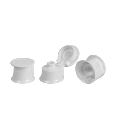 Kozmetik Plastik UV Kaplama Flip Top Cap 7.8mm Plastik Şişe Kapakları Ambalajı