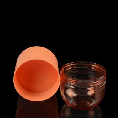 Kozmetik Kişisel Bakım Ürünleri 270ml Saç Kremi Kavanoz Kapaklı Şeffaf Pet Kavanozlar