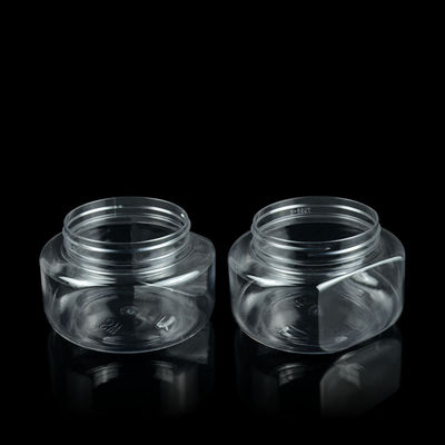 240ml 350ml 500ml PET Plastik Kavanozlar Vücut Scrubs 500ml Banyo Tuzu İçin Pet Kavanoz