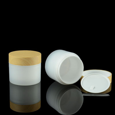 10g 20g 30g PP Krem Kavanoz Ambalajı OEM Göz Kremi Kapağı Bambu Kozmetik Kapları