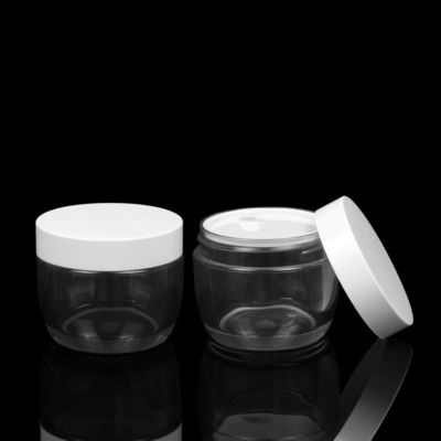 Ağır Duvar 30ml 50ml PET Plastik Cilt Bakımı Boş Krem Kavanoz Ambalajı