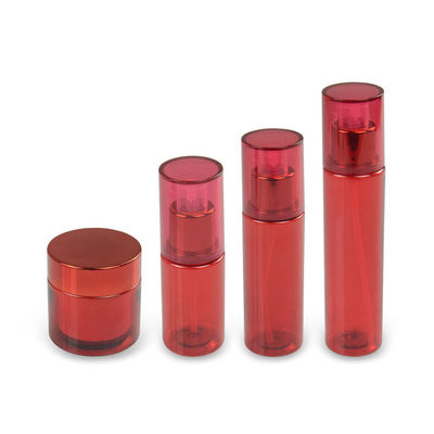 Lüks 50ml Kozmetik Çift Katmanlı PET Plastik Kavanozlar UV Kaplama PET Kozmetik Kapları