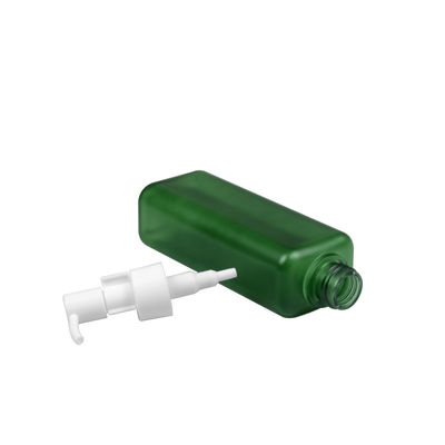 150ml 185ml PETG Kozmetik Şişe Kare Şekli Vücut Losyonu Pompa Şişesi 24/410