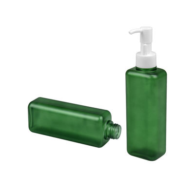150ml 185ml PETG Kozmetik Şişe Kare Şekli Vücut Losyonu Pompa Şişesi 24/410