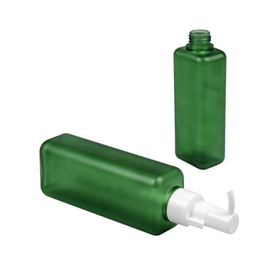 150ml 185ml PETG Kozmetik Şişe Kare Şekli Vücut Losyonu Pompa Şişesi 24/410