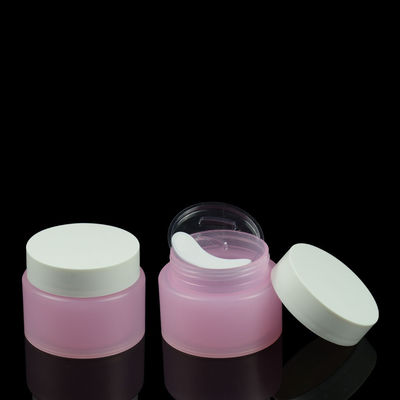 OEM 100g Çift Duvar Krem Kavanoz BPA Free PP Kaşıklı Plastik Göz Kremi Maskesi