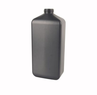 950ml 32/410 PE Kozmetik Şişe Düz Kare HDPE Cilt Bakımı Pompa Şişesi