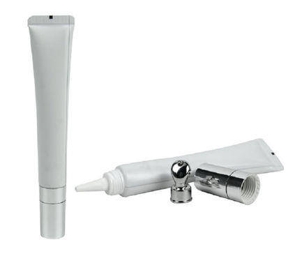 D19 X H85mm Beyaz Göz Kremi ABL Tüpü Ofset Baskı Göz Masajı Kozmetik Ambalajı