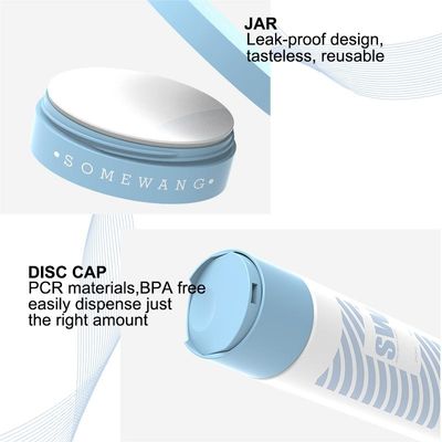 Çift Cidarlı Disk Üst Kapaklı 120ml 240ml HDPE Kozmetik Losyon Şişesi