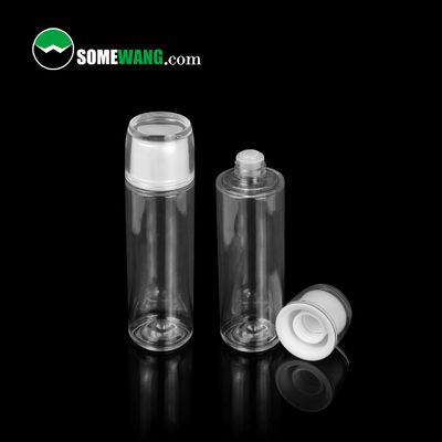 100ml 120ml Şeffaf Kalın Duvar Plastik PETG Cilt Bakımı Şişeleri Kozmetik PETG Toner Şişesi