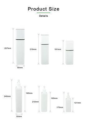 300ml 400ml 500ml Dış Kapaklı PE Şişe Şampuan Şişesi