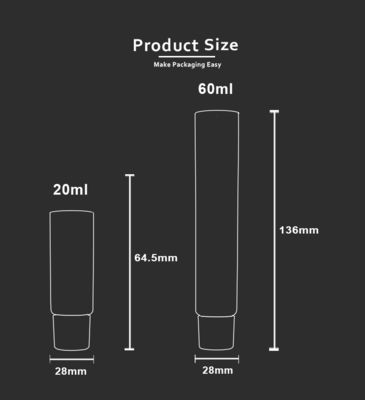 Kişisel Bakım Ürünleri Diş Macunu İçin Keskin Memeli 60ml ABL Plastik Tüp D28mm