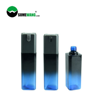 Pompalı 100ml Özel Boş PETG Çift Renkli Kare Şişe