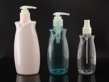 Pembe Çiçek PET Plastik Boş Şampuan Şişesi 130ml 230ml 300ml